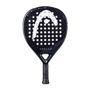 De Head Coello Junior 2025 is een racket dat is ontworpen voor jonge spelers met een bredere sweet spot en een gemakkelijke power.